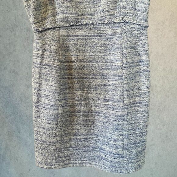 Seraphine Maternity Dress Women's Size 14 Blue Short Sleeve Knee Length Shift - Picture 4 of 16